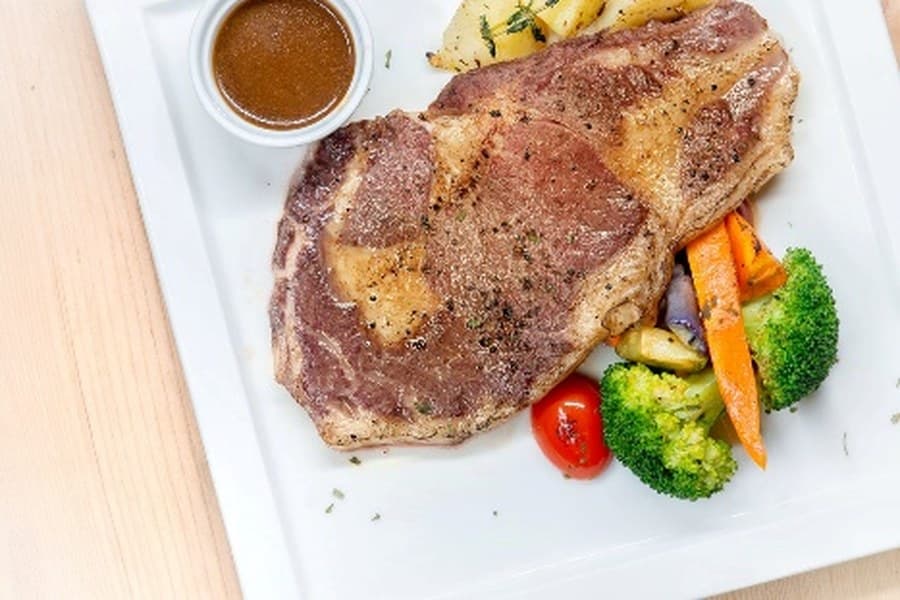 Angus rib-eye steak